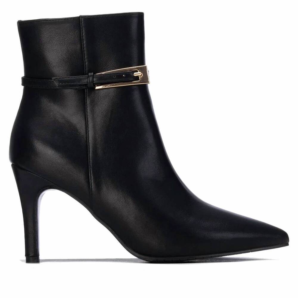 NEW XTI women's pointed toe ankle booties in black